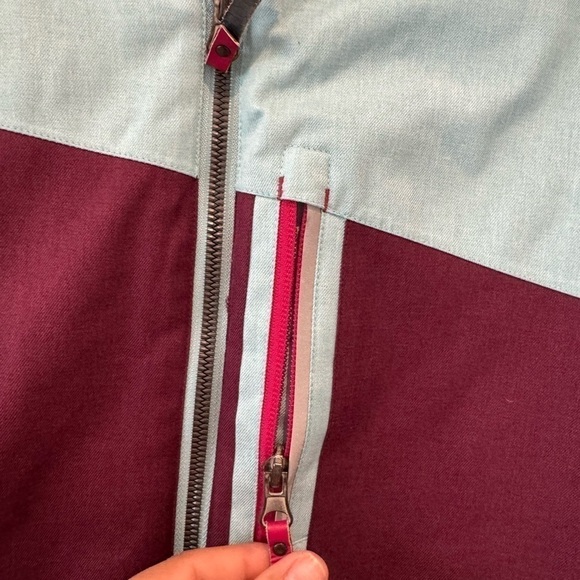 KILLTEC Torey JR ski jacket coat kids teal and burgundy size 16 junior K - Picture 4 of 9